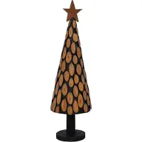 Syfax Weihnachtsbaum mit Ständer Braun 149 cm Massivholz Teak