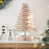 Prolenta Maison Exclusive - Weihnachtsbaum Holz zum Schmücken 80 cm Massivholz Kiefer