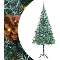 vidaXL "SALE 2026" Künstlicher Weihnachtsbaum Grün 180 cm PVC und Stahl - Künstliche Weihnachtsbäume DE5027652