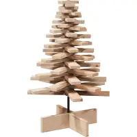 Syfax Weihnachtsbaum Holz zum Schmücken 80 cm Massivholz Kiefer