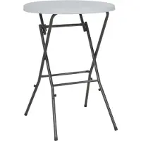 Syfax Bartisch Klappbar Weiß 80x110 cm HDPE
