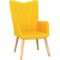 vidaXL "SALE 2026"Fernseh- & Relaxsessel - Gelb Relaxsessel mit Hocker Senfgelb Stoff Stabli Möbel4508982