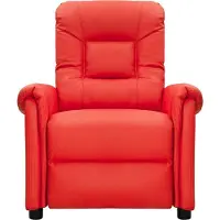 vidaXL Massagesessel Rot Kunstleder