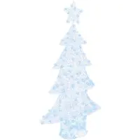 Syfax Weihnachtsbaum mit 160 LEDs Kaltweiß 150 cm Acryl