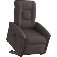 Syfax Relaxsessel mit Aufstehhilfe Dunkelbraun Stoff