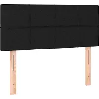 Syfax Kopfteil Schwarz 80x5x78/88 cm Stoff