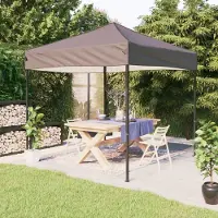 vidaXL "im " Partyzelt Faltbar Taupe 2x2 m - Pavillons & Partyzelte CC25171