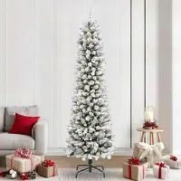 vidaXL BEI CLORIS Künstlicher Weihnachtsbaum mit 300 LEDs mit Ständer Weiß 240 cm - Künstliche Weihnachtsbäume 2026Neu9577237