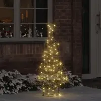 vidaXL "2026 Aktion"Weihnachtsbaum mit 120 LEDs Warmweiß 120 cm Rattan GermanyMöbel 13742 - Christbaumschmuck