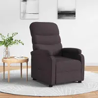 Prolenta Maison Exclusive - Relaxsessel Dunkelbraun Stoff