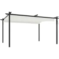 Syfax Pavillon mit Ausziehbarem Dach 4x3 m Creme