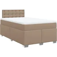 Syfax Boxspringbett Matratze Cappuccino-Braun 140x200cm Kunstleder