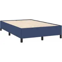 Syfax Bettgestell ohne Matratze Blau 120x190 cm Stoff