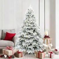 vidaXL Hochwertigen Möbel Künstlicher Weihnachtsbaum mit 300 LEDs Grün 180 cm PE und PVC - 1955339