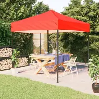 Prolenta Maison Exclusive - Partyzelt Faltbar Rot 3x3 m