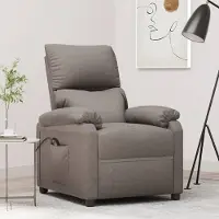 vidaXL Stabli Möbel Relaxsessel Elektrisch Taupe Stoff - Fernseh- & Relaxsessel CC2828064 2parcel