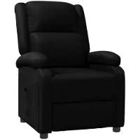 Syfax Relaxsessel Schwarz Kunstleder