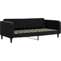Syfax Tagesbett Schwarz 100x200 cm Samt