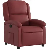 Syfax Relaxsessel Weinrot Kunstleder