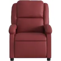 vidaXL "im Diskont"Relaxsessel(1 pcs- HOMMIE - moderne Fernsehsessel/der Sessel - Weinrot Kunstleder - Fernseh- & Relaxsessel GermanyMöbel3147443