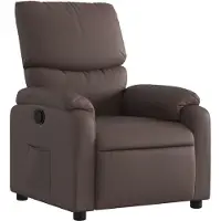 Syfax Sessel dkd-home-decor Relax Kunstleder Braun 75 x 99 x 99 cm