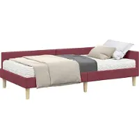 Syfax Eckbettgestell mit Matratze mit Matratze 2 pcs Grau Stoff