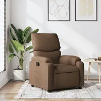 Prolenta Maison Exclusive - Relaxsessel Braun Stoff