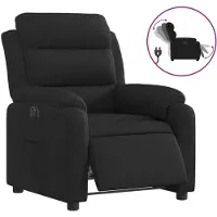 Syfax Relaxsessel Elektrisch Schwarz Stoff