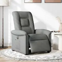 Prolenta Maison Exclusive - Relaxsessel Elektrisch Dunkelgrau Stoff
