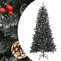 Prolenta Maison Exclusive - Künstlicher Weihnachtsbaum mit Ständer Grün 240 cm PVC