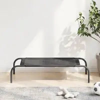 vidaXL "2026 Promotion" Erhöhtes Hundebett Schwarz S Textilene - Hundebetten CC1884