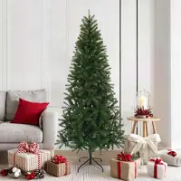Prolenta Maison Exclusive - Künstlicher Weihnachtsbaum 180 cm PVC, PE und Stahl Grün