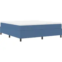 Syfax Plattformbettgestell Blau 180 x 200 cm Cordstoff