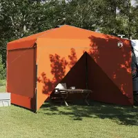 vidaXL Best Möbel Pop-up Pavillon Zelt Orange 300 x 300 cm Stoff - Pavillons & Partyzelte Cloris Neu1631473 1parcel