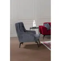 AEA Sessel grau Moderne Einsitzer Designer Einsitzer Wohnzimmer Möbel Lehnstuhl Neu