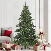 Prolenta Maison Exclusive - Künstlicher klappbarer Weihnachtsbaum Grün 210 cm PVC und Stahl