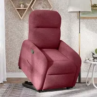 Prolenta Maison Exclusive - Relaxsessel mit Aufstehhilfe Weinrot Stoff