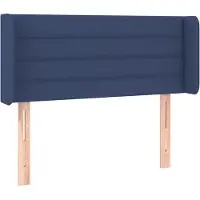 Syfax Kopfteil mit Ohren Blau 93x16x78/88 cm Stoff