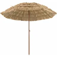 Syfax Strandparasol Natur 255 x 255 x 255 cm Polyester und Stahl