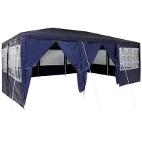 Syfax Party-Zelt Blau 600 x 400 x 266 cm Polyethylen