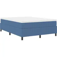 Syfax Plattformbettgestell Blau 160 x 200 cm Cordstoff