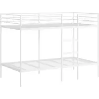 Syfax Etagenbett ohne Matratze Weiß 100x200 cm Stahl