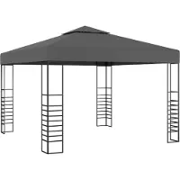 The Living Store Gartenpavillon 3×3 m Anthrazit