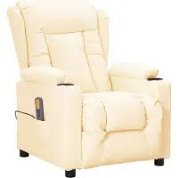 Syfax Massagesessel Creme Kunstleder