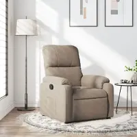 Prolenta Maison Exclusive - Relaxsessel Taupe Mikrofasergewebe