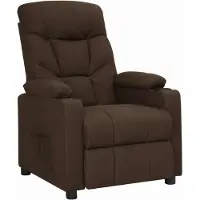 Syfax Relaxsessel Dunkelbraun Stoff