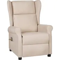 Syfax Massagesessel Creme Stoff