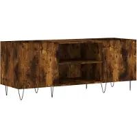 vidaXL Plattenschrank Räuchereiche 121x38x48 cm Holzwerkstoff
