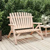 vidaXL "im Angebot" Gartenbank 2-Sitzer 119x85x98 cm Massivholz Fichte - Stapelsessel CC16706