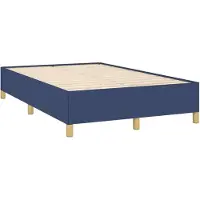 Syfax Bettgestell ohne Matratze Blau 120x190 cm Stoff